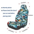 thumbnail image 2 of Lsque Colorful Fishing Baits Pattern Car Seat Covers for Front Seats , Waterproof Seat Covers for Cars, Sporty Front Seat Covers,Car Seat Cover Protector Front Seats, 2 of 5