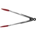 thumbnail image 3 of TEMOGU-12-Inch Silicone Tongs – Heat Resistant - Non-Slip Stainless Steel Handle - Safe for Non-Stick Cookware -Silver, 3 of 3