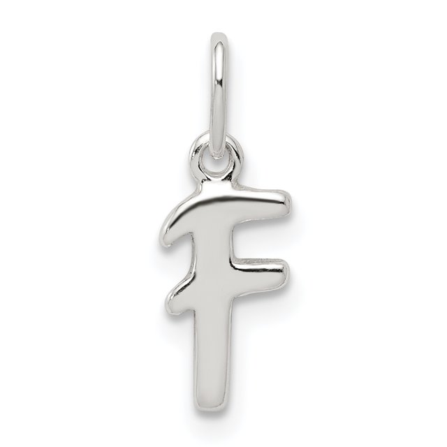 Pendentif Charme Collier Monogramme Initiale Lettre F en Argent Sterling 925