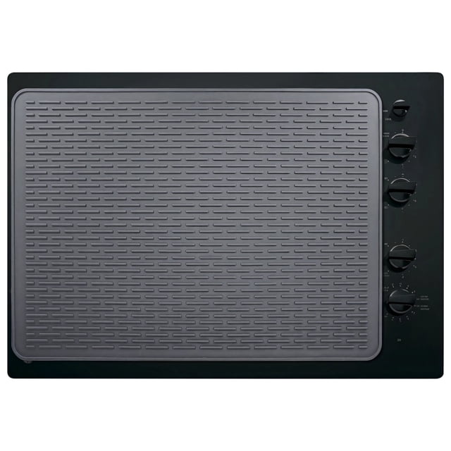 Silicone Stove Top Protector Mat for Electric Range, Non Slip Heat Resistant Cooktop Cover with Grooved Surface, Kitchen Counter Gap Guard for Glass Ceramic