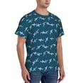 thumbnail image 2 of Vsdgher Party Shark Cute Print Men's Dry Fit Mesh Athletic Shirts Moisture Wicking Tennis T-Shirt Tops, 2 of 9