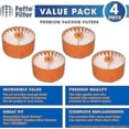 thumbnail image 2 of Pack Of 4 Replacement Filters - Compatible With Black+decker Powerseries Extreme Cordless Stick Vacuum (model # Bsv2020), 2 of 5