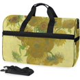 Travel Duffel Bag Van Gogh Sunflower Vintage Sports Gym Luggage Bags