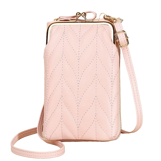 Bolso pequeño para teléfono con bandolera para mujer, cartera para teléfono móvil