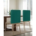 thumbnail image 5 of nqOlkjepod Dark Green Chair Covers Set of 8, Decorative Chair Back Cover, Modern Pure Dark Green Dining Room Chair Slipcovers Removable Chair Protectors Covers for Party Banquet, 5 of 7