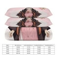 thumbnail image 4 of 3 Piece Comfortable Bedding Set Demon Slayer Kamado Nezuko Duvet Cover Twin Bed with 2 Pillowcase 86"x70", 4 of 8