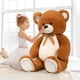 thumbnail image 3 of Peluche Morismos, oso de peluche gigante, 130 cm, color marrón, 3 of 9