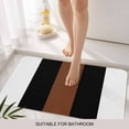 thumbnail image 3 of Brown Black White Door Mat&nbsp;Indoor Outdoor Entrance, Non Slip Rug for Kitchen Bathroom Entryway Rug, Contemporary Boho Modern Art Washable Doormat Floor Mat 20x31.5 Inch, 3 of 8
