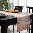 thumbnail image 4 of Spring Floral Cotton Linen Small Table Runner 13 x 36 inch Wildflower Beige Retro Garden Pastoral Non-slip Rectangular Dining Table Decor for Wedding Party Holiday Dinner, 4 of 8
