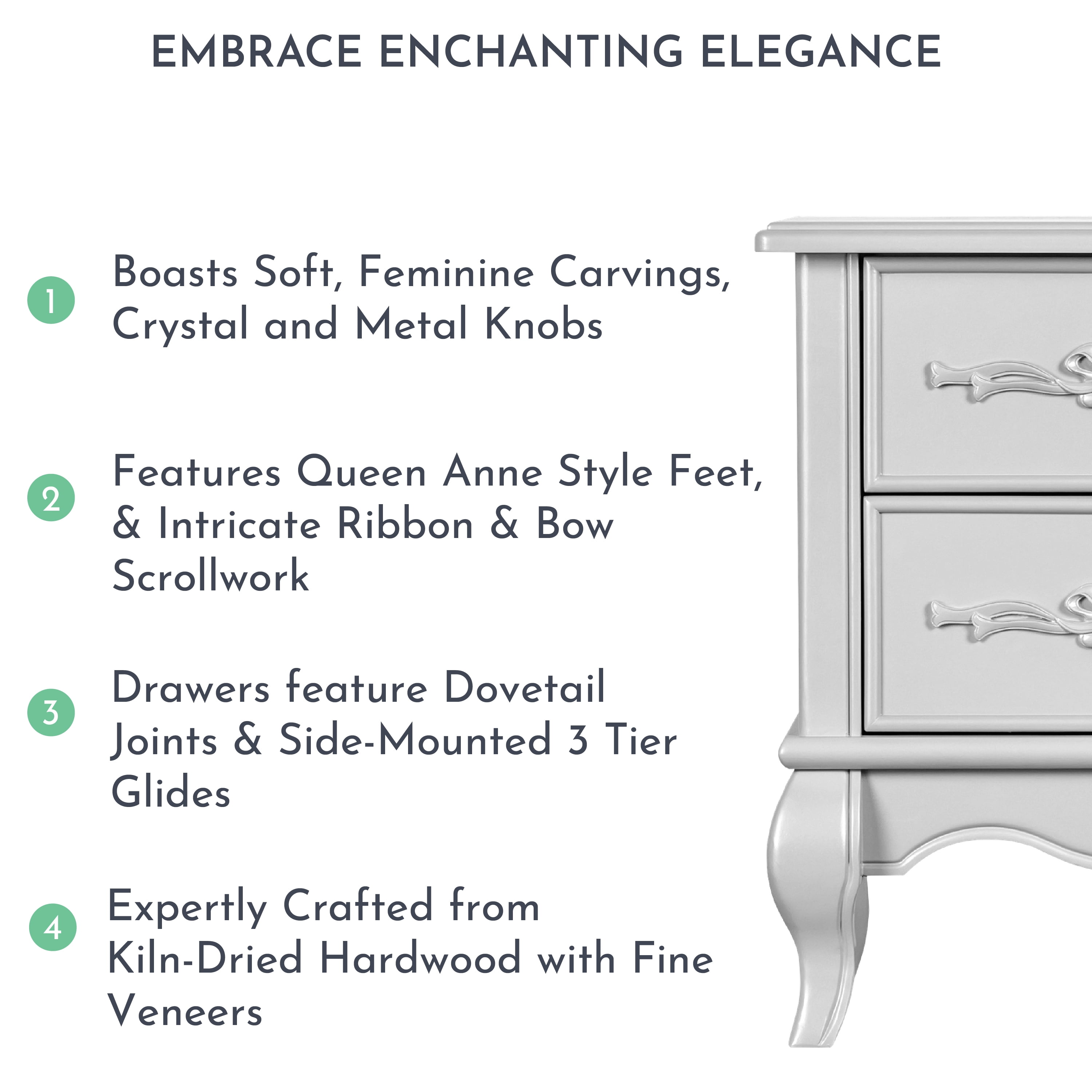Evolur cheap aurora nightstand
