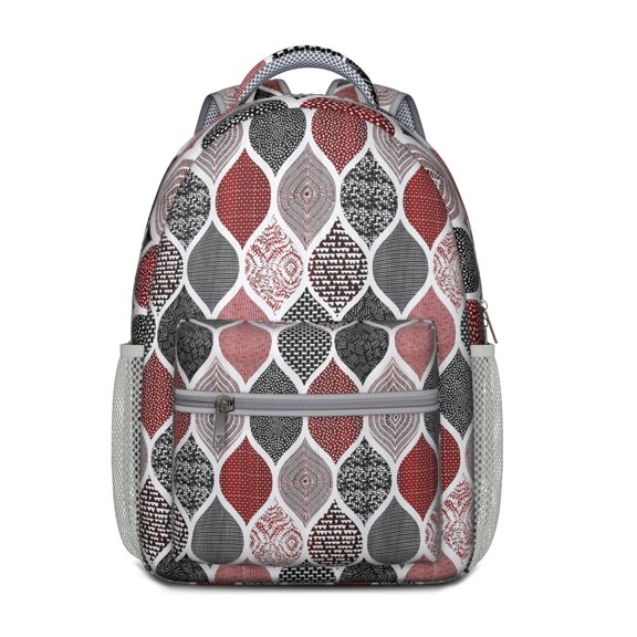 Abstract Vintage Bookbag - Waterproof & Durable with Organized Storage Compartments