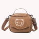 thumbnail image 2 of Bolso Bandolera Bordado Oso Estudiante Niña Pequeño Bolso Hombro (marrón), 2 of 8