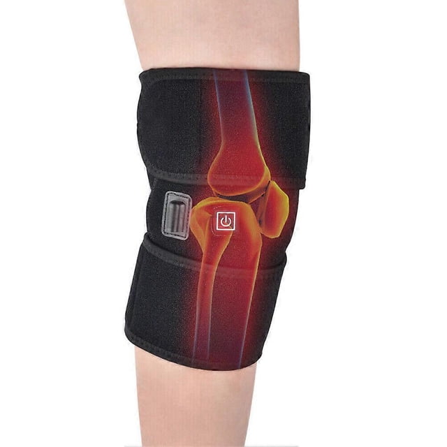 Electric Heated Knee Pad Brace Arthritis Pain Relief Warm Therapy Leg Wrap Belt