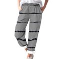 thumbnail image 1 of Timegard Womens Plus Size Pants Striped Straight Leg Elastic Waist Lounge Pants with Pockets Fall Travel, 1 of 5