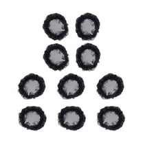 10Pcs Ballet Dance Hairnet Invisible Hair Nets Hair Bun Cover Women Headdress Black