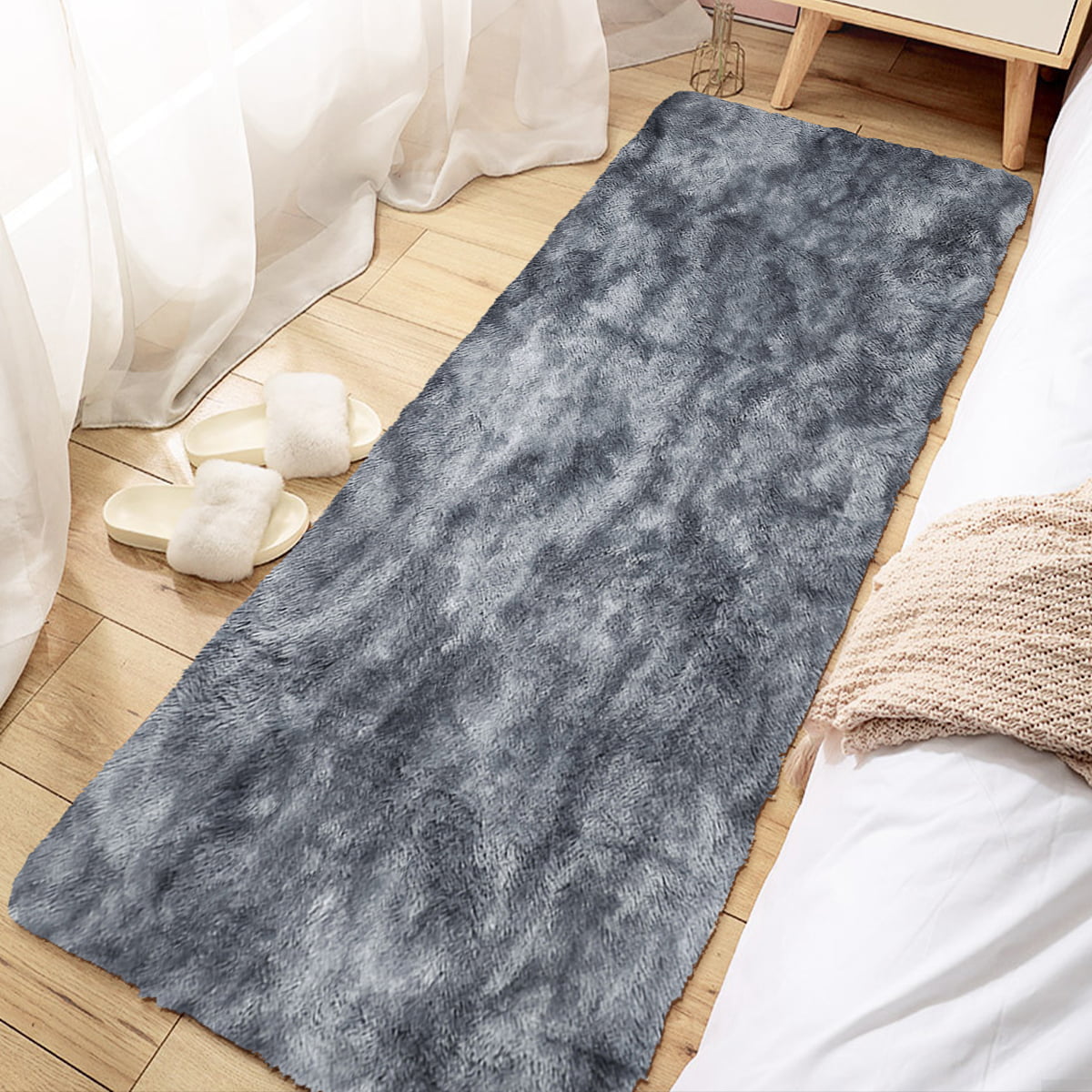 Soft Warming Colourful Shaggy Long Runner Rugs Hallway Home 