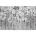 thumbnail image 2 of Addison Rugs Mayfield Washable Transitional Floral Gray Rectangle Rug, 1'8" x 2'6", 2 of 5