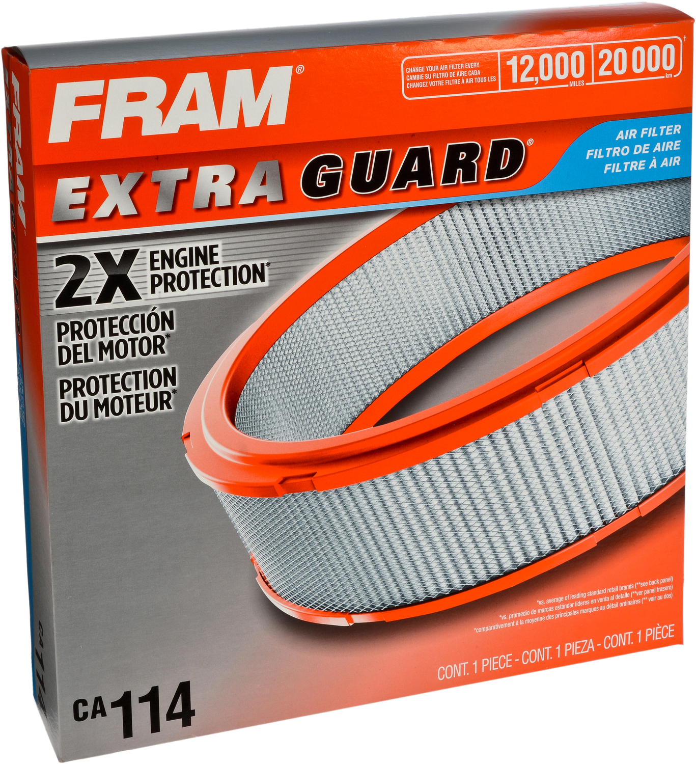 Filtro Aria Motore FRAM Extra Guard CA11431 – Protezione Extra Per Veicoli Dodge Selezionati