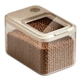 thumbnail image 3 of Airtight Pet Food Storage Container - 10lb Transparent Dog and Cat Food Bin with Scoop Top - Clear, 3 of 6