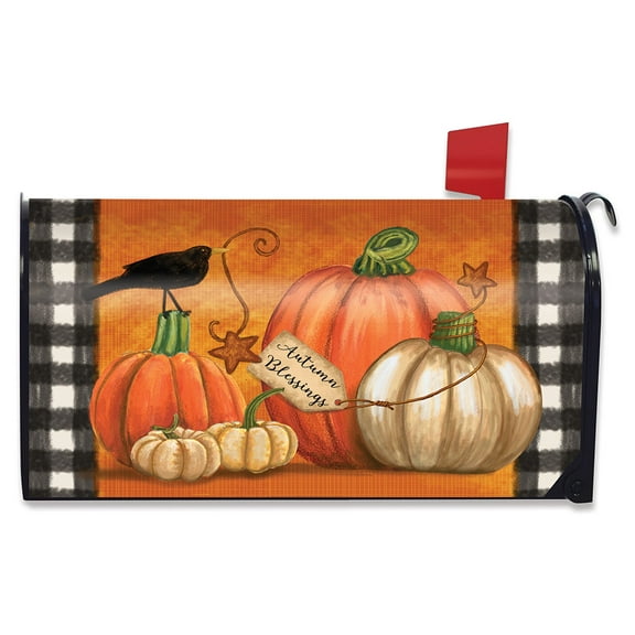 Briarwood Lane Rustic Pumpkins Fall Mailbox Cover