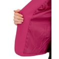 thumbnail image 6 of INSPIRE CHIC Women's Blazer Open Front Wear-to-Work Summer Crop Suit Jacket 3XL Hot Pink-Solid, 6 of 7