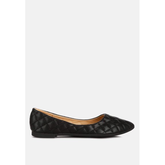 Rikhani Quilted Detail Ballet Flats