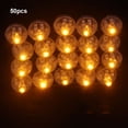 thumbnail image 4 of Naiovety 50 pack/lote de luces de bola electrónicas luminosas para decoración de calabaza y bebida, luces de globo LED para tarros Decoración del hogar luz amarilla, 4 of 6