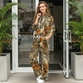 thumbnail image 3 of Garronmavis Matching Sweat Sets for Women Camo Hoodie Womens Sweatsuits 2 Piece Set Long Sleeve Track Suits for Women Set with Pockets, Size L, 3 of 6
