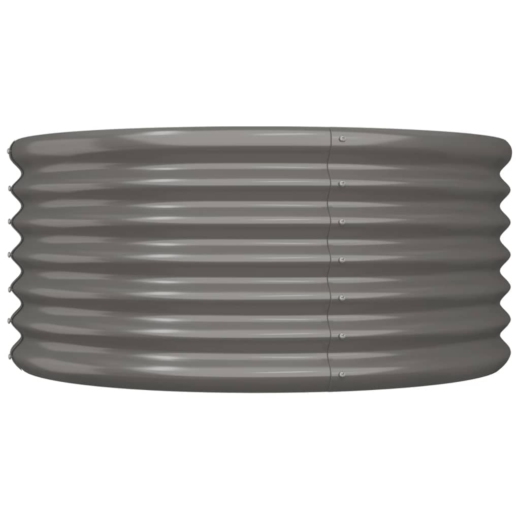 vidaXL 1 Piece Powder-coated Steel Raised Garden Bed Outdoor Garden Planter Multi Colors/Sizes