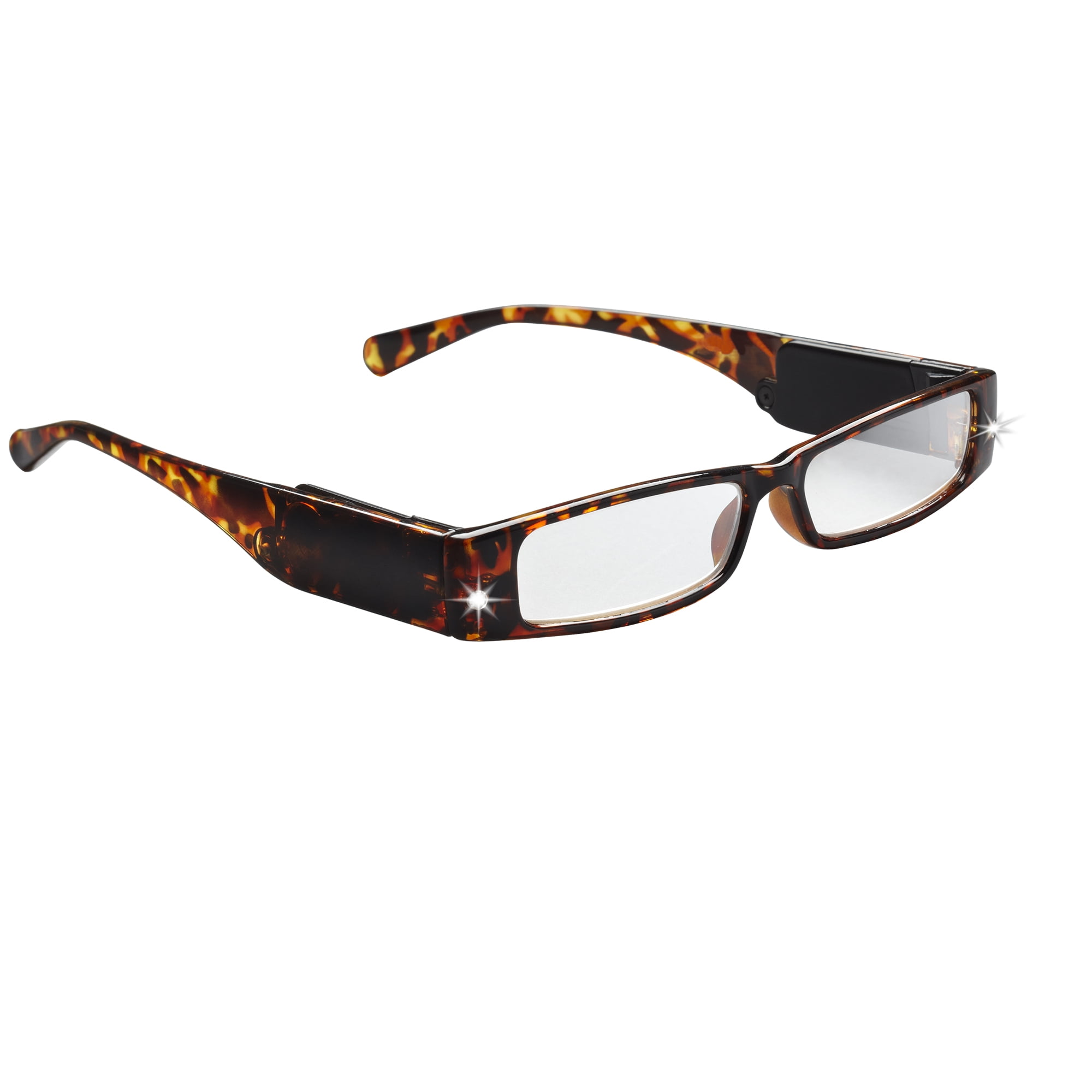 LightSpecs LightPipe Reading Glasses with LED Lights, Mr. Carter +2.50