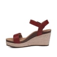 thumbnail image 3 of Aetrex Women's Sydney Quarter Ankle Strap Espadrille Wedge Sandals for Women, 3 of 7
