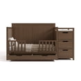 thumbnail image 5 of Graco Hadley 5-in-1 Convertible Baby Crib and Changer with Drawer, Hazelnut, 5 of 16