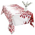 thumbnail image 2 of Red Eucalyptus Leaves Table Cloth Waterproof Tablecloths, Summer Botanical Weeping Tablecloth Dining Table Cover for Kitchen Party Tabletop Outdoor, Rectangle Tablecloth 54x108 Inch, 2 of 9