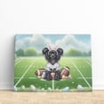 thumbnail image 3 of Happy Easter Hello Spring Chinese Crested Playing Football Horizontal Matte Canvas Poster Dog Lover Wall Art Home Decor - 13003, 3 of 5