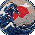 thumbnail image 3 of parche Brod En Forme De Grande Vague Au Large De Kanagawa, Coudre Ou Coller Avec Fer Repasser, 3 of 5