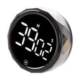 thumbnail image 2 of Reloj Despertador Magntico Giratorio, Temporizador De Cocina Con Cuenta Regresiva, 10 Velocidades, Acero Inoxidable, Ideal Para Cocinar Y Hornear, Alarma Silenciosa, Fijacin Magntica, Ukhbmc, 2 of 9