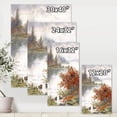 thumbnail image 4 of Designart ' View Of The Lake In Autumn Colored ' Traditional Canvas Wall Art Print, 4 of 4