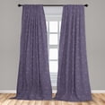 thumbnail image 4 of Ambesonne Animal Art Curtains, Arctic Foxes Stars Art, Pair of 28"x84", Dark Indigo Pale Mustard, 4 of 4