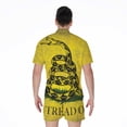 thumbnail image 2 of Grunge Gadsden Flag Short Sleeve Men'S Rompers Casual Summer Jumpsuits Outfit, 2 of 4