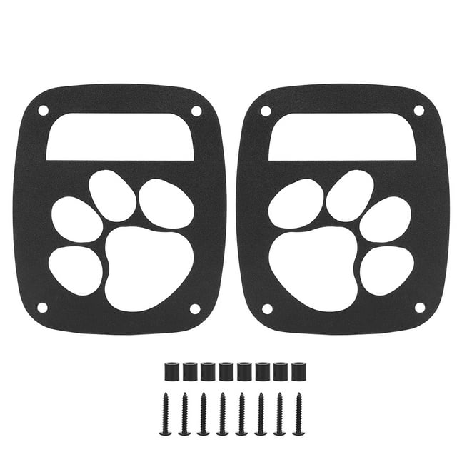 Protector de luz trasera con diseño de pata de oso para Jeep Wrangler TJ 97-06