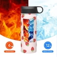 thumbnail image 6 of Yiaed Strawberry Print Water Bottle with Straw Lid, Stainless Steel Double Wall Insulated Water Bottle | Leak-Proof and Spill-Proof Water Bottle, 6 of 8