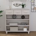 thumbnail image 1 of vidaXL Console Table HAMAR White 90x35x90 cm Solid Wood Pine, 1 of 5