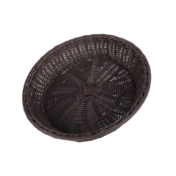 Canasta de Frutas de Tejido, Capacidad Moderada de Estilo Faux Faux Rattan Cassa