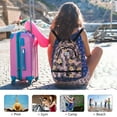 thumbnail image 7 of HAWEE Dry Wet Drawstring Backpack with Shoe Compartment for Women Waterproof Yoga String Bag Outdoor Sports Rucksack for Gym/ Beach/ Swim Pool, Yellow Flower, 7 of 7