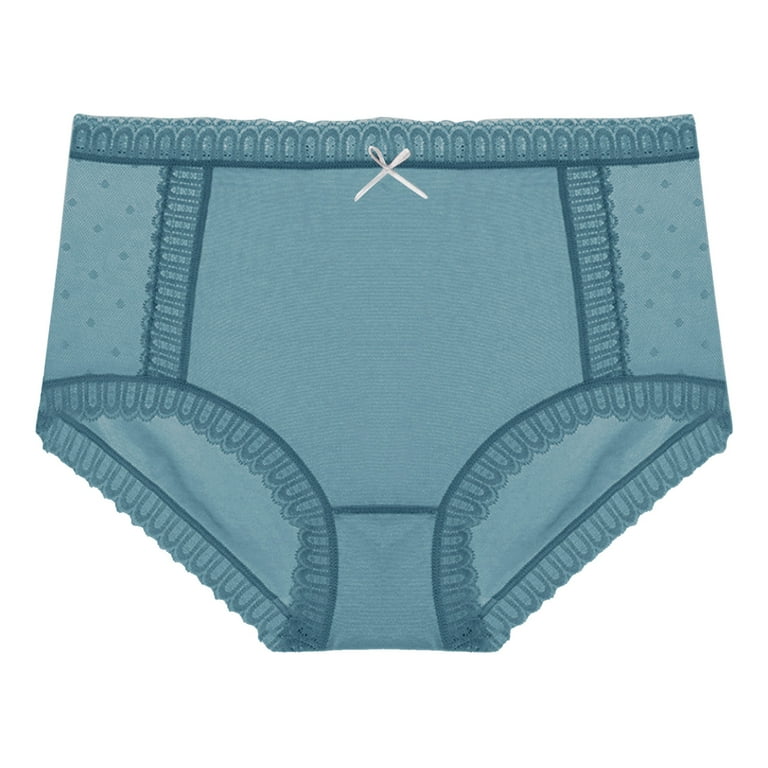 adviicd Lingerie for Women Teen Girls Underwear 3Panties Leak-Proof Organic  Cotton Protective Briefs Blue X-Large