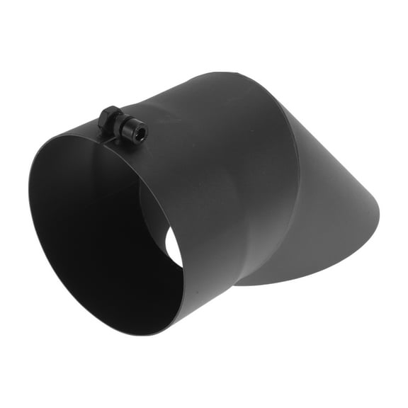 Unique Bargains 4.5" ID Inlet T304 Stainless Steel Turn Down Exhaust Tip 9.1inch Long Black