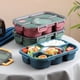 thumbnail image 4 of Inteprter Fiambrera de acero inoxidable PP PS, contenedores de almacenamiento de alimentos para Picnic, cajas de horno microondas Bento con tapa sellada cartulina Rojo, 4 of 6