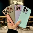 thumbnail image 5 of Allytechgroup iPhone 13 Case with Camera Lens Protector, Slim Fit Lightweight PU Leather PC Inner Hybrid Anti-Scratch Drop Proof Bumper Phone Case for Apple iPhone 13, Mint, 5 of 7