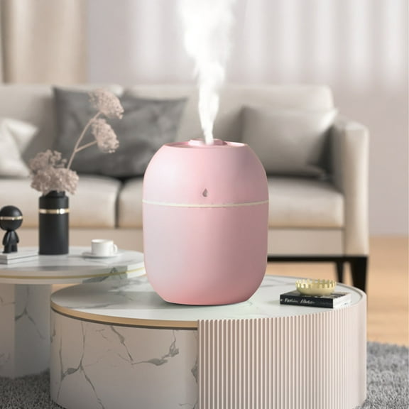 Latrodar USB Humidifier With ,Quiet Cool Mist Humidifier For Bedroom And Office ,Plants, Easy To Clean Pink Upgraded