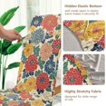 thumbnail image 5 of Yayeee 4 Pack Dining Chair Covers Stretch Parson Chairs Slipcovers Seat Protector, Vibrant Flowers Pattern, 5 of 6
